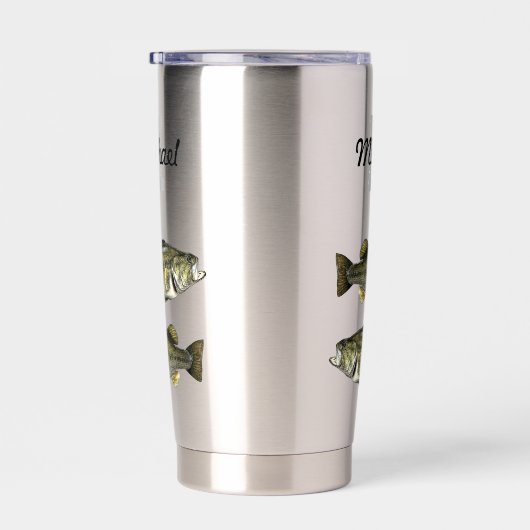 Monogram Bass Vist Cool Sports Largemouth Geïsoleerde Drinkbeker (Rechts)