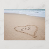Monogram | Beach Love I Briefkaart (Voorkant)