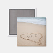 Monogram | Beach Love I Magneet (Voorkant / Achterkant)