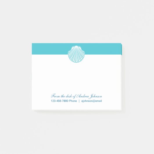 Monogram Beach Thema Post-it® Notes (Voorkant)
