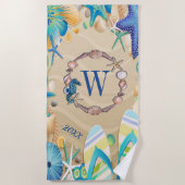 Monogram Beach Towel Strandlaken (Voorkant)
