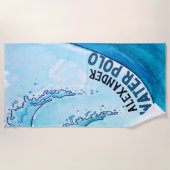 Monogram Beach Water Polo Wave Strandlaken (Voorkant)