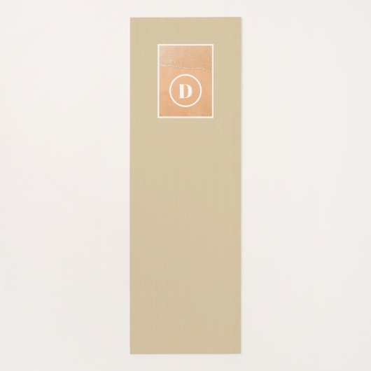 Monogram Beach Yogamat (Achterkant)