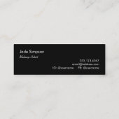 Monogram Beauty Sequin Cute Makeup Artist Lipstick Mini Visitekaartje (Achterkant)