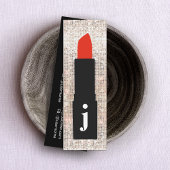 Monogram Beauty Sequin Cute Makeup Artist Lipstick Mini Visitekaartje
