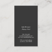 Monogram Beauty Sequin Cute Makeup Artist Lipstick Visitekaartje (Achterkant)