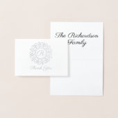 Monogram Bedankt voor elke gelegenheid Folie Kaarten (Display)