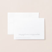 Monogram Bedankt voor elke gelegenheid Folie Kaarten (Met envelop)