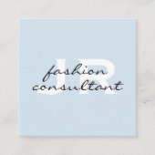 Monogram/bedrijf Vierkante Visitekaartje (Voorkant)