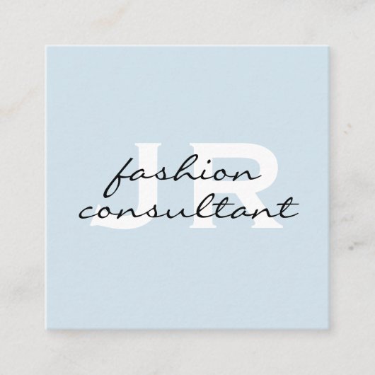 Monogram/bedrijf Vierkante Visitekaartje (Voorkant)