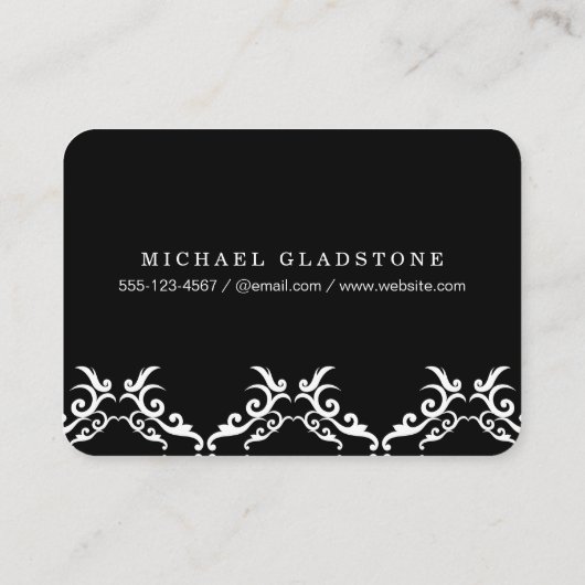 Monogram/bedrijf Visitekaartje (Achterkant)