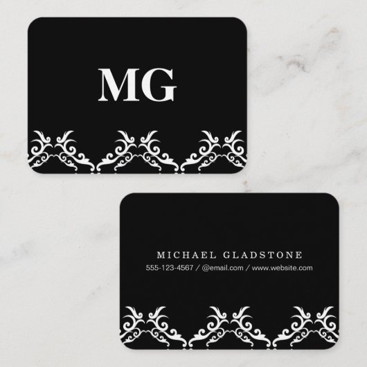 Monogram/bedrijf Visitekaartje (Voorkant / Achterkant)