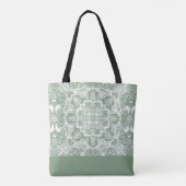 Monogram Beetles Mandala Canvas tas (Achterkant)