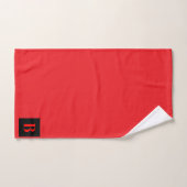 Monogram Beginletter B Rood Bad Handdoek (Handdoek)