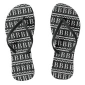 Monogram Beginletter B Teenslippers (Voetbed)