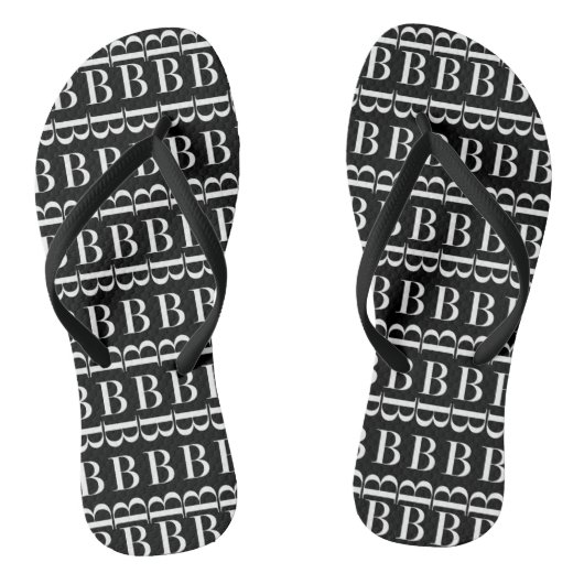 Monogram Beginletter B Teenslippers (Voetbed)