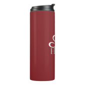 Monogram Beginletters Achternaam Thermosbeker (Gedraaid links)