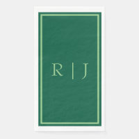 Monogram Beginletters Donkergroen Salie Koel Bruil