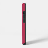 Monogram Beginletters Elegante Roze Goud Cirkels iPhone Hoesje (Linkerkant)