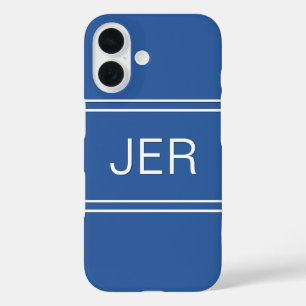 Monogram Beginletters Koningsblauw Case Mate