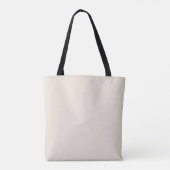 Monogram Beige Eenvoudig Neutraal Modern Aangepast Tote Bag (Achterkant)