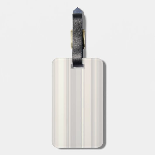 Monogram beige strepen bagagelabel (Achterkant verticaal)