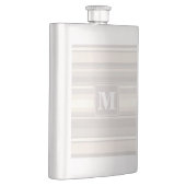 Monogram beige strepen heupfles (Rechts)