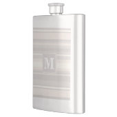 Monogram beige strepen heupfles (Links)