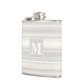 Monogram beige strepen heupfles (Links)