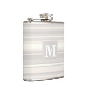 Monogram beige strepen heupfles (Rechts)