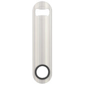 Monogram beige strepen speed flessenopener (Achterkant)