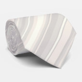 Monogram beige strepen stropdas (Opgerold)