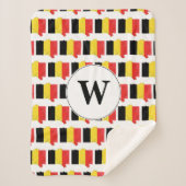 Monogram BELGIUM FLAG Sherpa Deken (Voorkant)