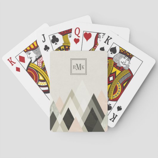 Monogram | Bergen boven bergen III Pokerkaarten (Achterkant)