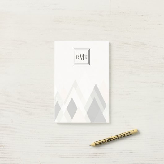 Monogram | Bergen boven bergen III Post-it® Notes (Op bureau)