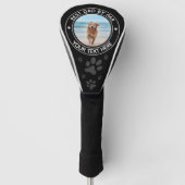 Monogram Best Dad van Par Dog Foto gepersonaliseer Golfheadcover (Voorkant)