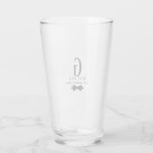 Monogram BEST MAN Bruidsjonker Bruidegom Zwart Glas (Achterkant)