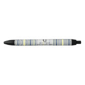 Monogram BEST MAN Bruidsjonker Bruidsjonkers Navy  Zwarte Inkt Pen (Voorkant)