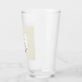 Monogram BEST MAN Groomsmen Groomsman Fleurdelis Glas (Links)