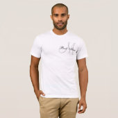 Monogram Best Man Wedding T-Shirt (Voorkant volledig)