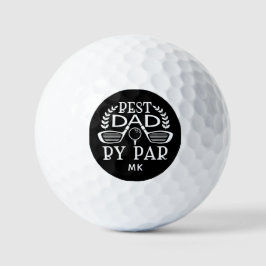 Monogram Beste Pap Door Par Vaderdag Golfballen