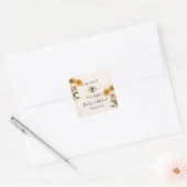 Monogram Bestemd Om Trouwstickers Te Zijn Vierkante Sticker (Envelop)