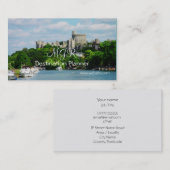 Monogram, bestemmingsplan, reisvakanties visitekaartje (Voorkant / Achterkant)