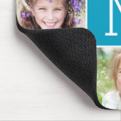 Monogram BEWERKBARE KLEUR Foto Muismat (Hoek)