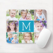 Monogram BEWERKBARE KLEUR Foto Muismat (Met muis)