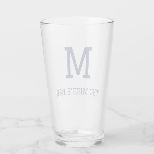 Monogram bier glas (Achterkant)