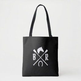 Monogram bij paarden tote bag