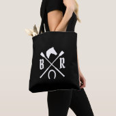 Monogram bij paarden tote bag (Dichtbij)