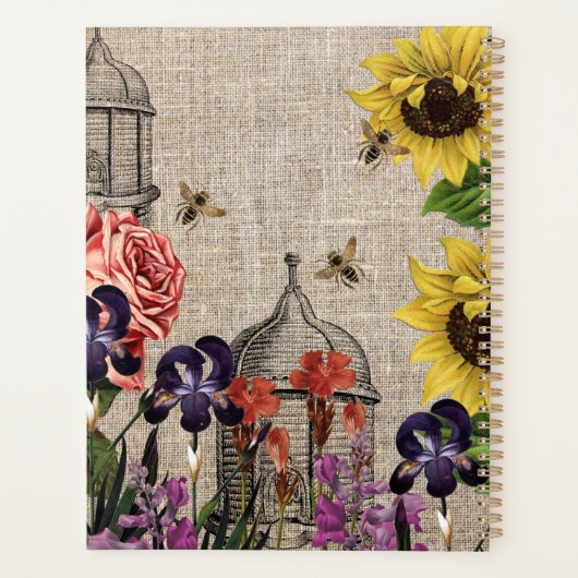 Monogram  bijenteelt planner (Achterkant)