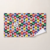 Monogram Billiard Pool Ball-ontwerp Bad Handdoek (Handdoek)